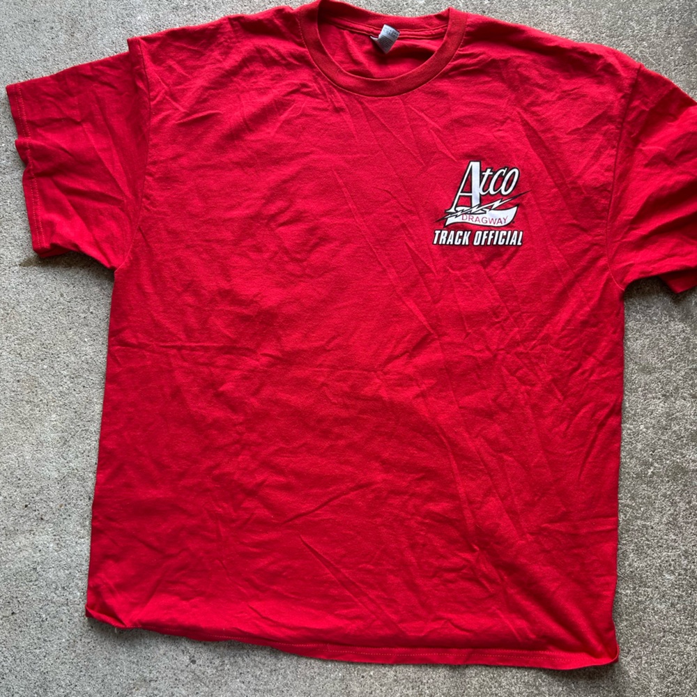 Official Atco Dragway Track  T-shirt  NHR Nationals Dragster Funny Car XL